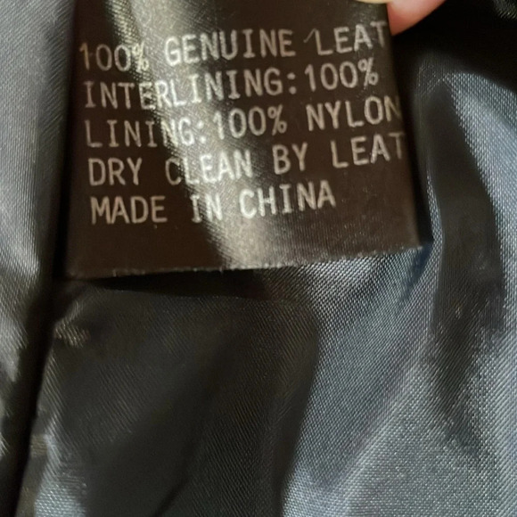 Greg Bell Leather Trench Coat Long Sleeve Collared Button Midi Black Size S - Picture 11 of 16